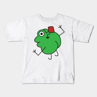 Frog in a Fez Kids T-Shirt